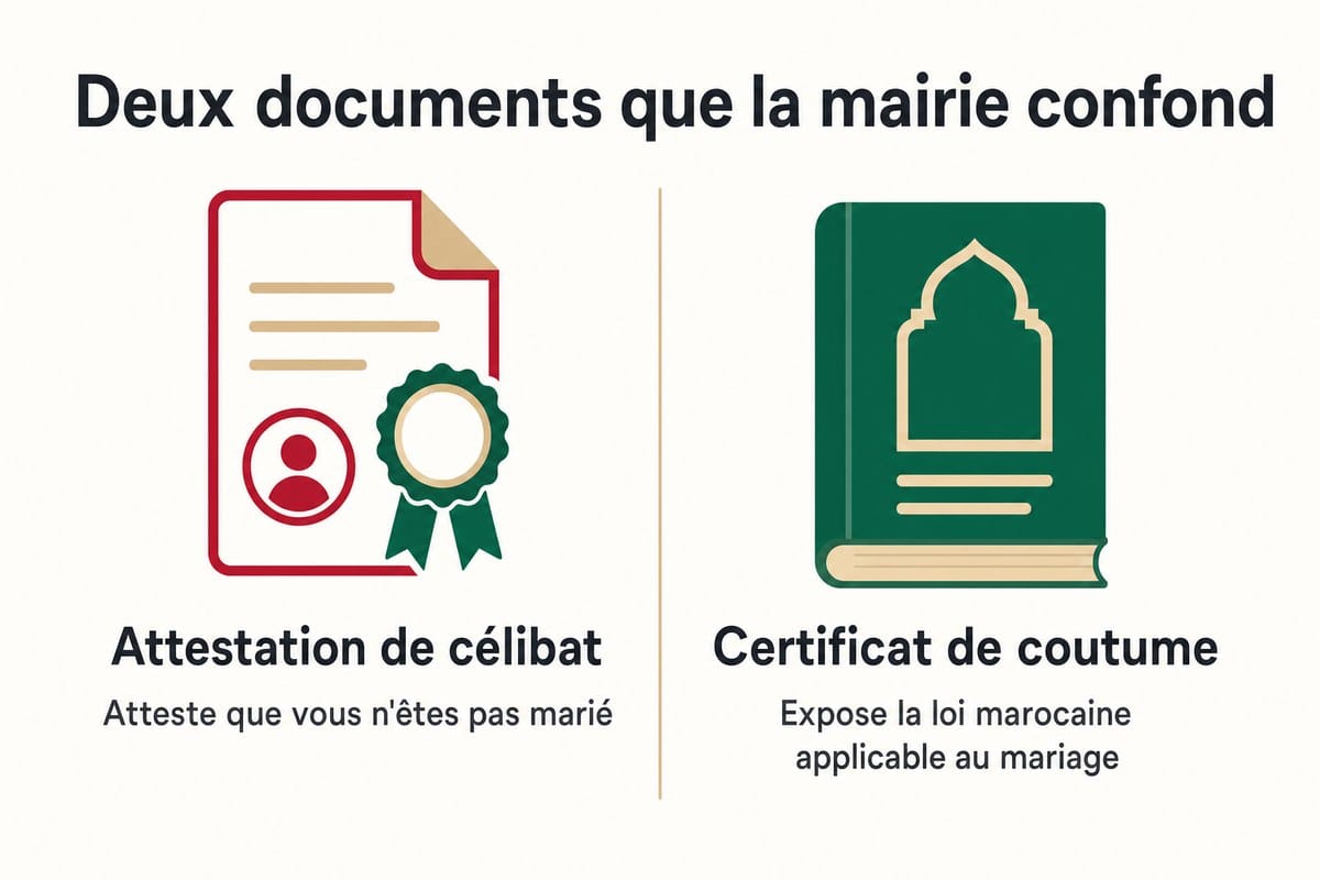 Deux documents que la mairie confond