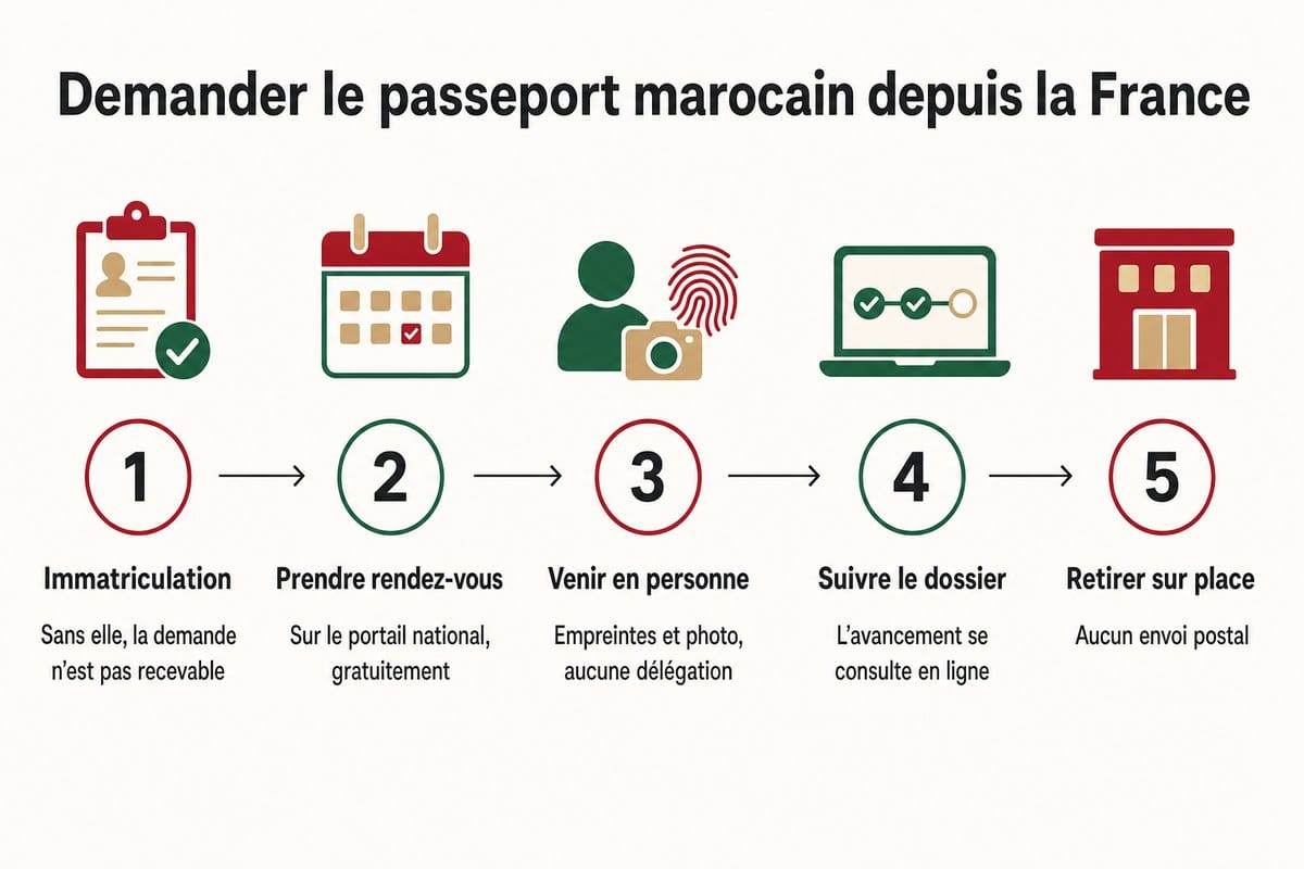 Demander le passeport marocain depuis la France