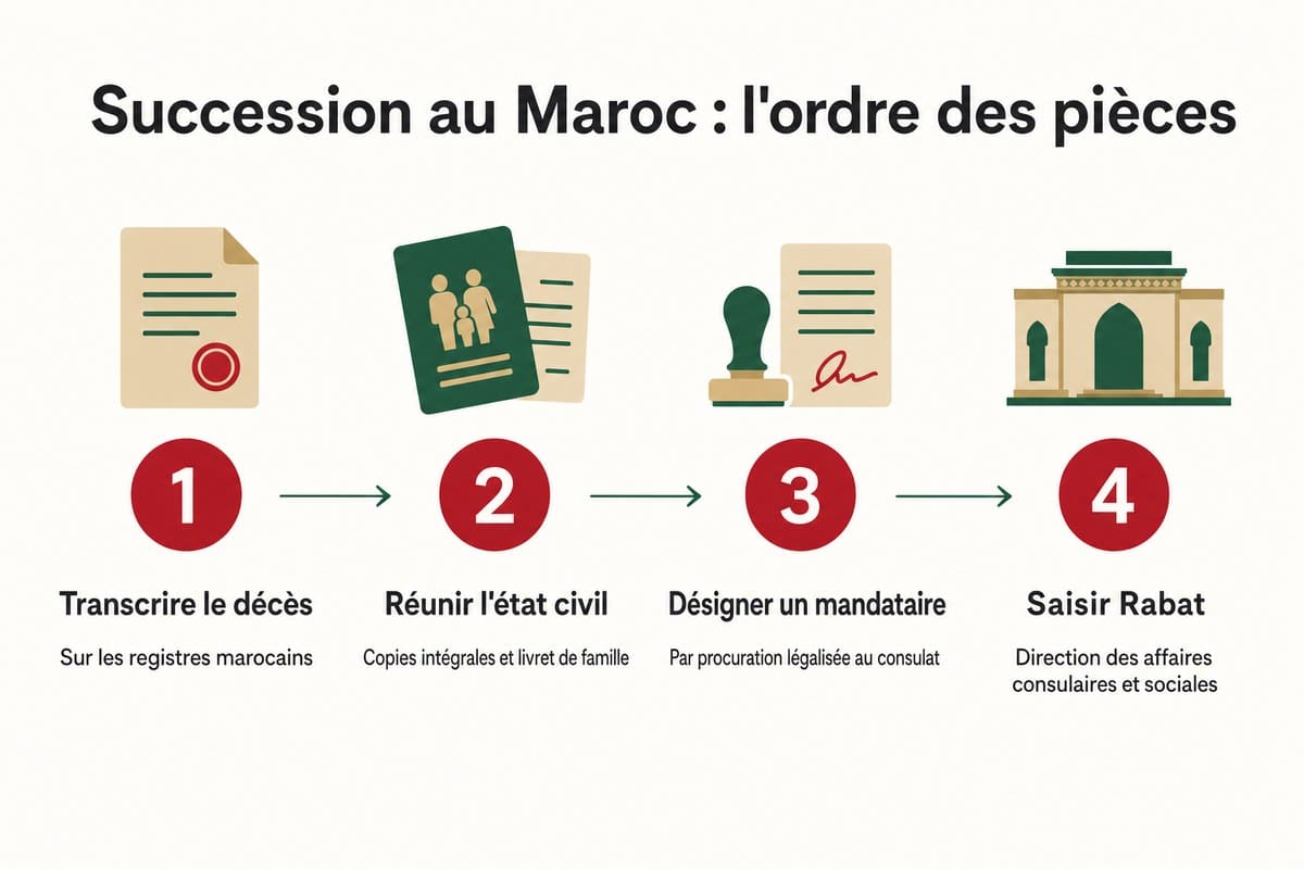 Succession au Maroc : l’ordre des pièces